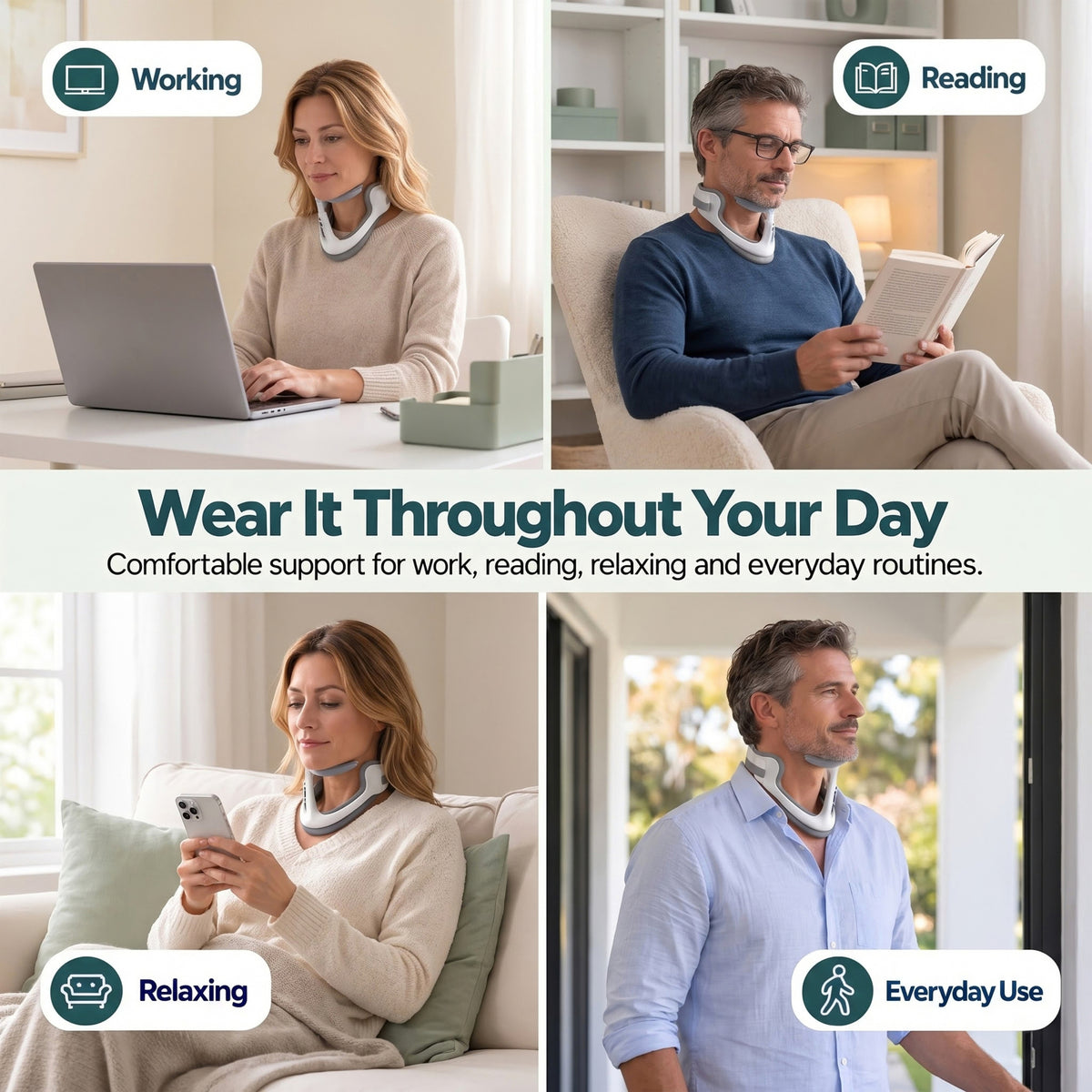 Adjustable Neck Brace for Posture Support